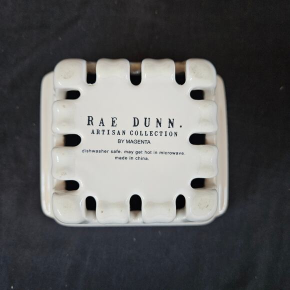 Rae Dunn Artisan Collection Strawberry Basket White Farmhouse Home Decor - Picture 4 of 11